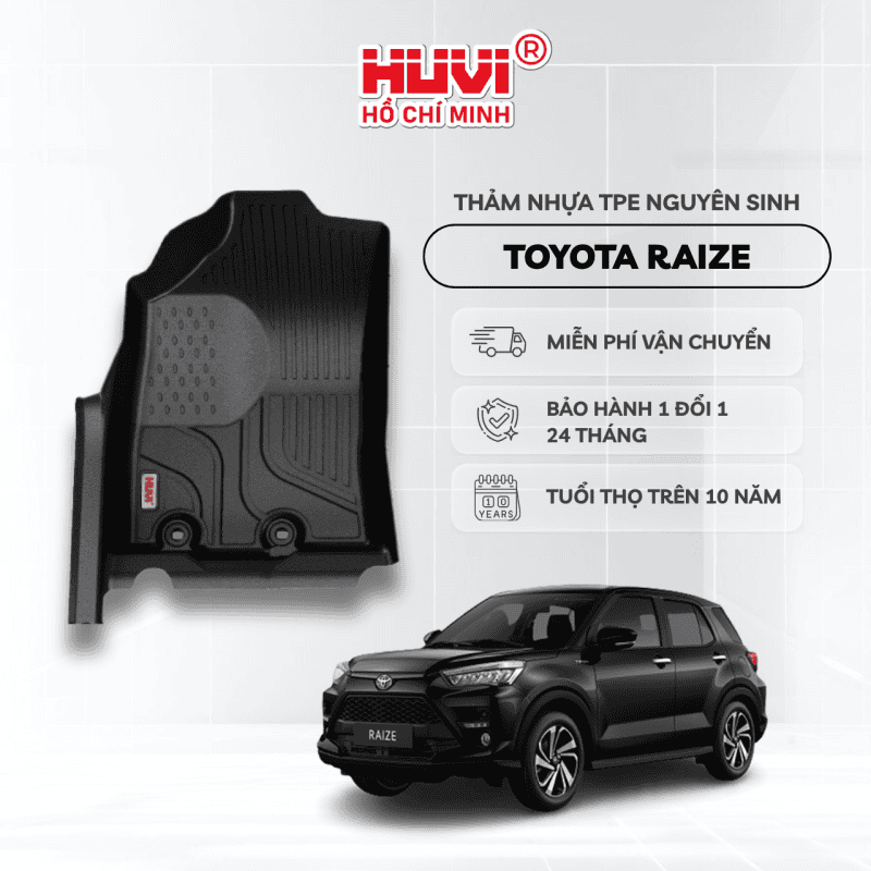 Thảm Lót Sàn Toyota Raize (2024+)