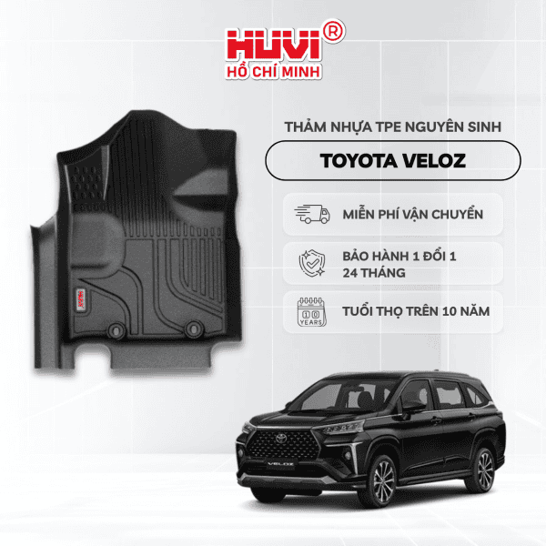 Thảm Lót Sàn Toyota Veloz Cross (2022+) Nhựa TPE Nguyên Sinh. - Ảnh 2