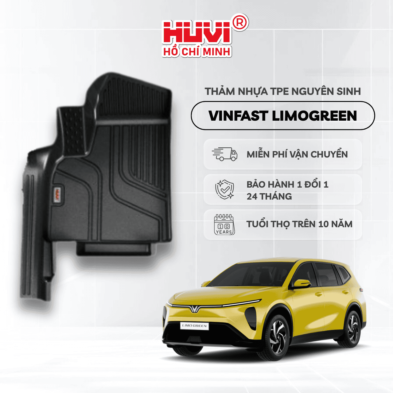 Thảm Lót Sàn Vinfast Limo Green (2025+)