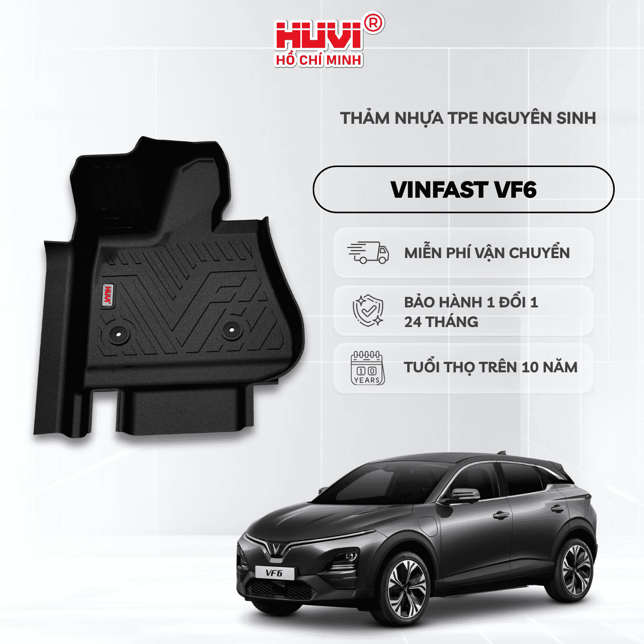 Thảm Lót Sàn Vinfast VF6 (2023+)