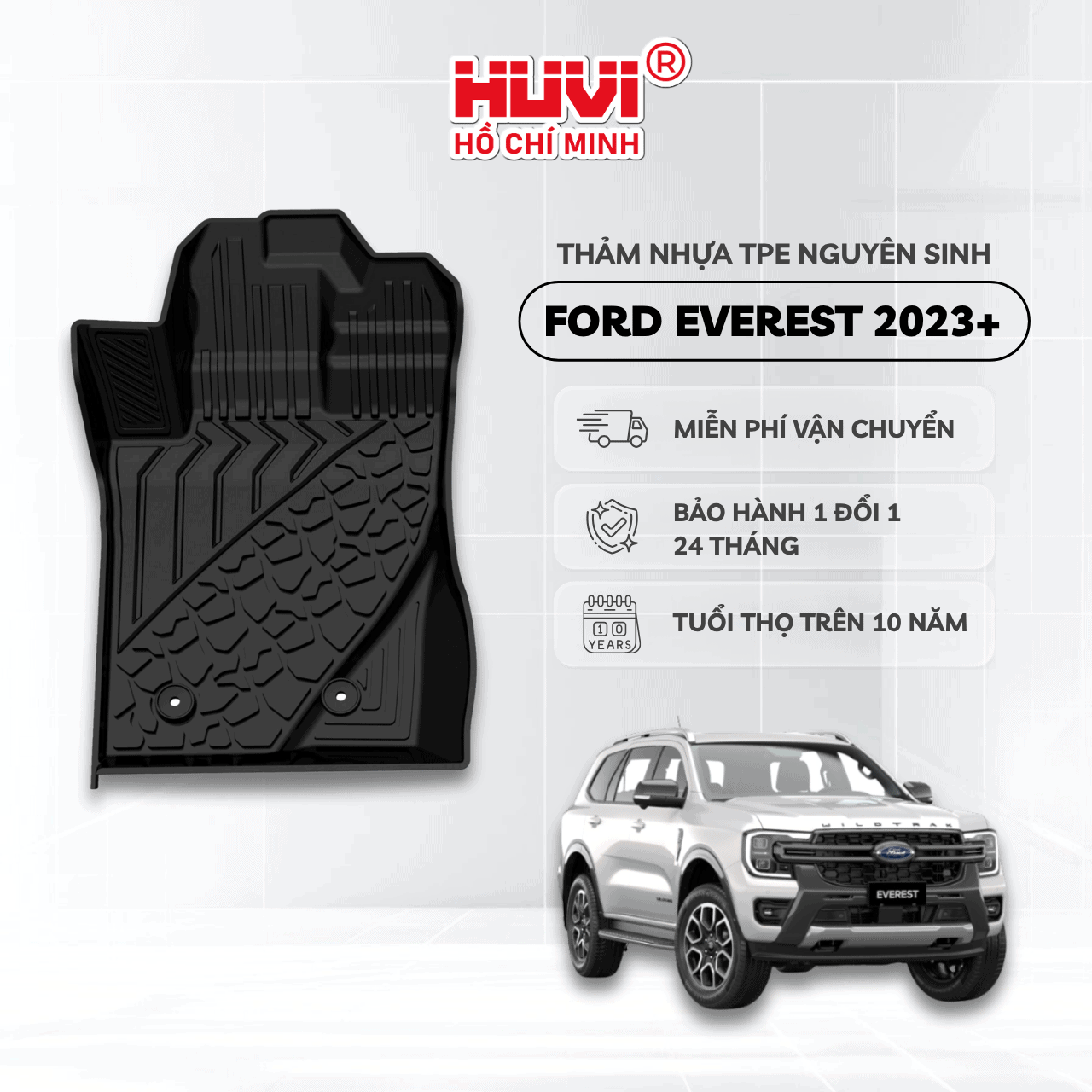 Thảm Lót Sàn Ford Everest (2023+)