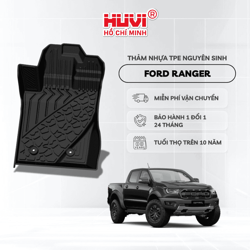 Thảm Lót Sàn Ford Ranger (2023+)