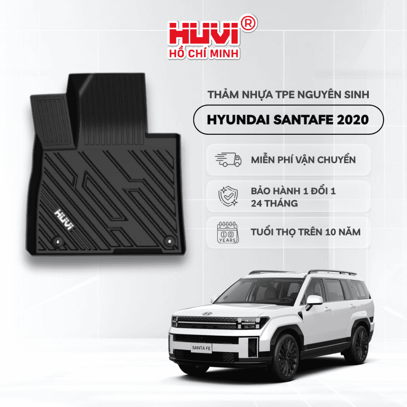 Thảm Lót Sàn Hyundai SantaFe (2020+)