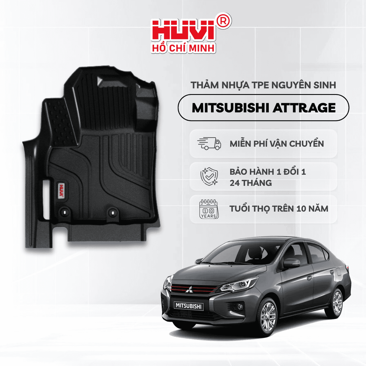 Thảm Lót Sàn Mitsubishi Attrage (2020+)