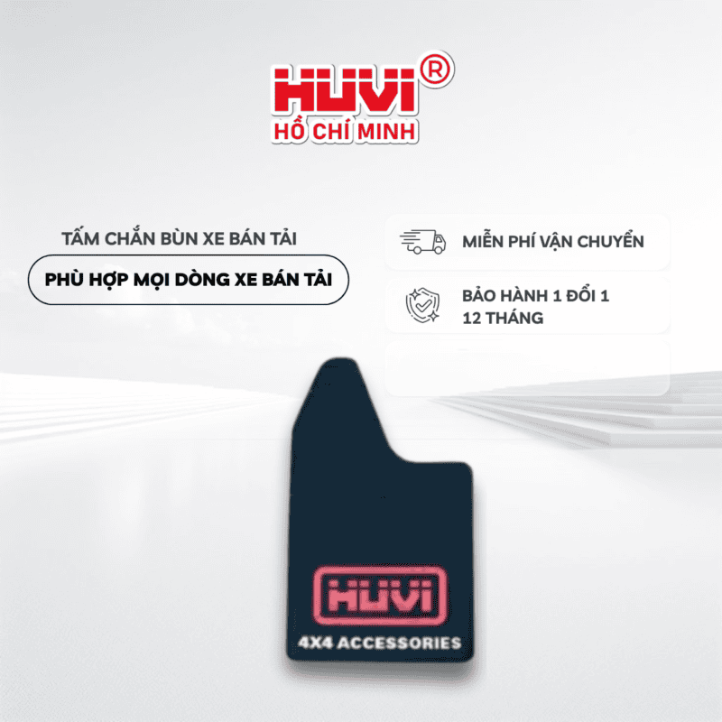 Tấm chắn bùn bán tải cao su logo đỏ